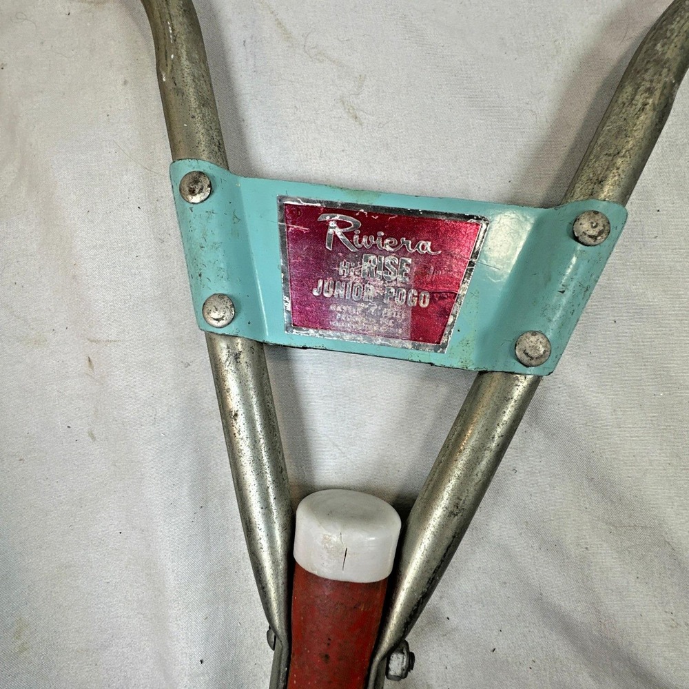 Vintage 1950s Riviera Hi-Rise Junior Pogo Stick - All Original & Working! - Picture 12 of 15